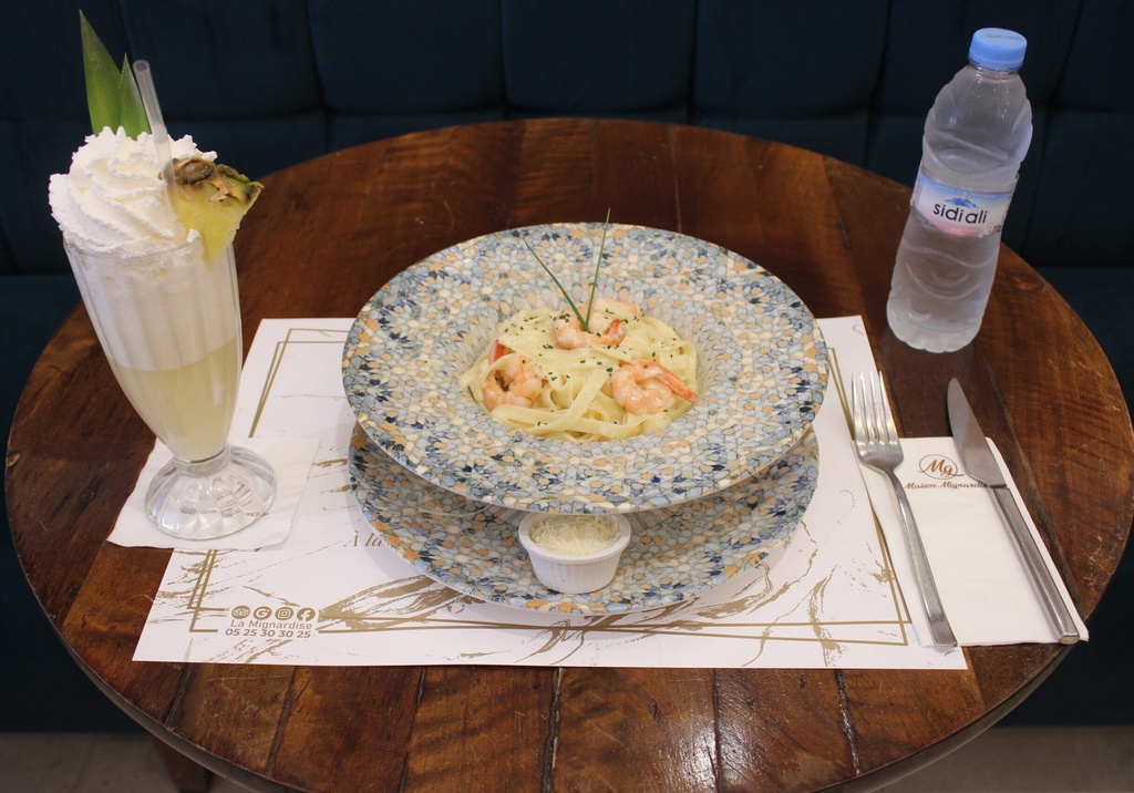 PATES GAMBAS A L'AIL